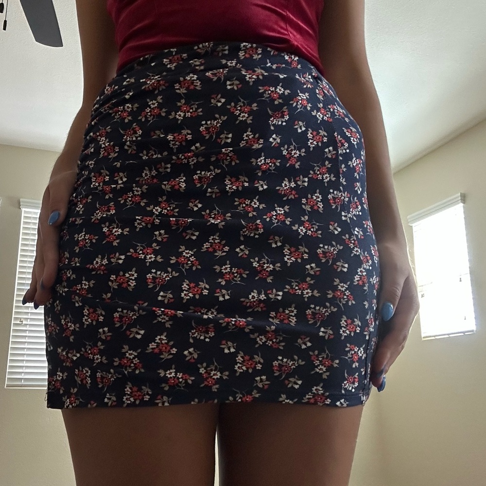 Windsor Floral Mini Pencil Skirt